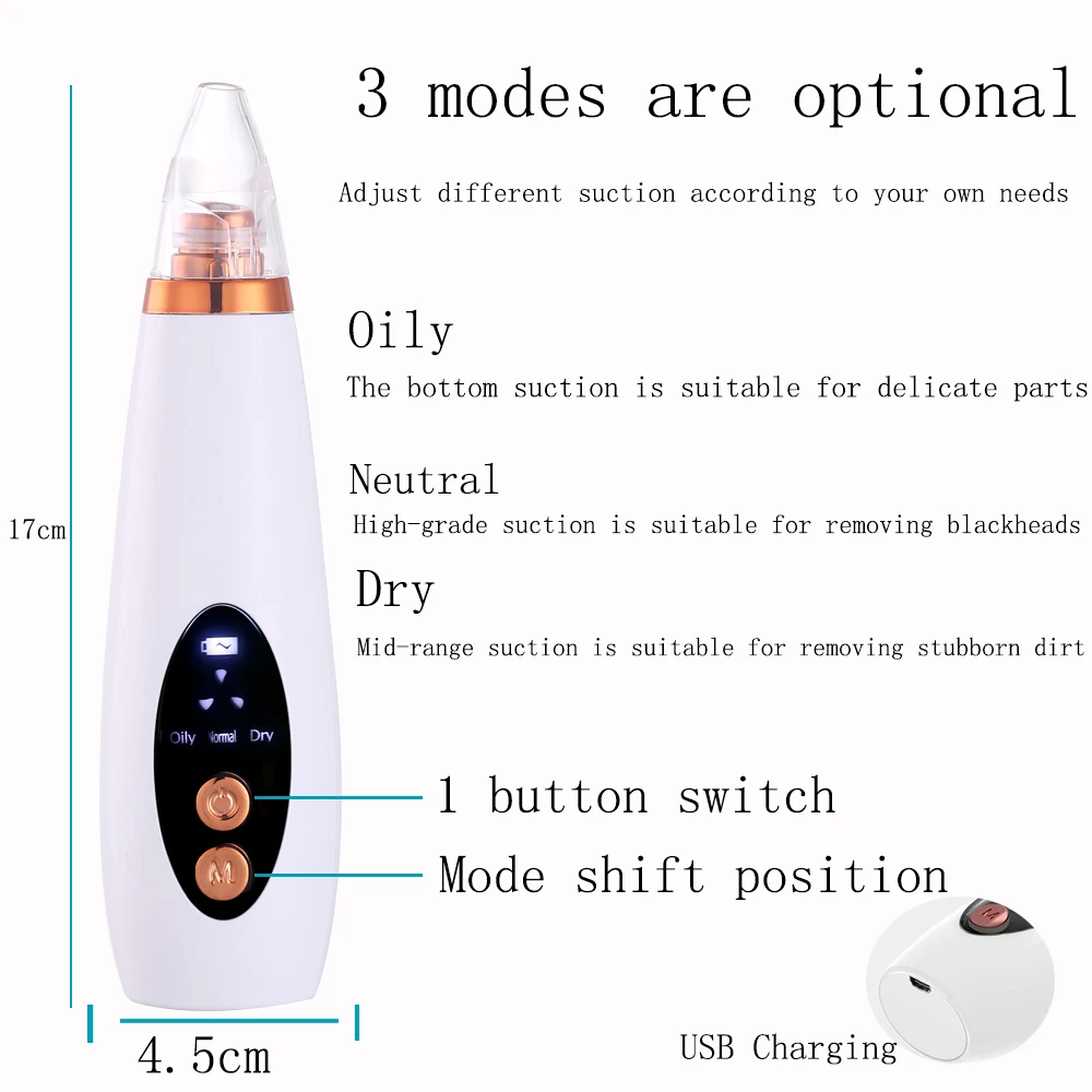 Ultrasonic Facial Skin Scrubber Instrument Black Head Remove Face Ion Deep Face Cleaning Peeling Blackhead Remover Skin Care Kit