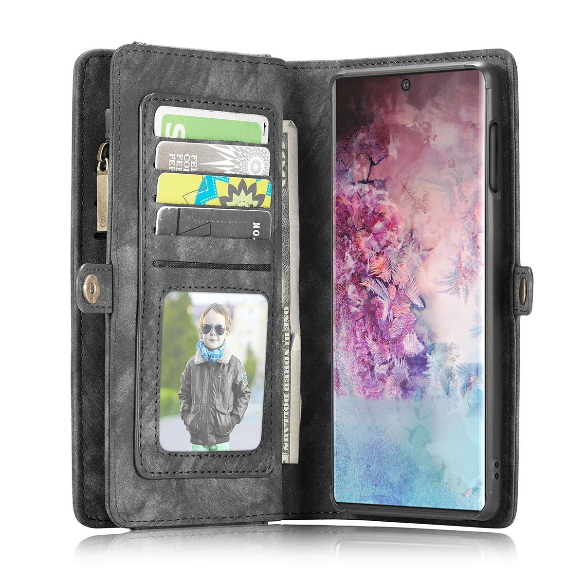 Для samsung Galaxy Note 10 Pro Note 10 Pro 2 в 1 Многофункциональный защитный чехол из искусственной кожи с защитой от царапин и слотами для карт