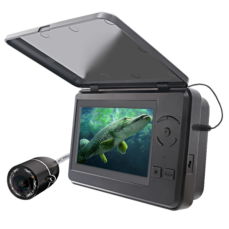 Video Recording Underwater Fishing Camera 4.3 Inch 15m Cable Infrared