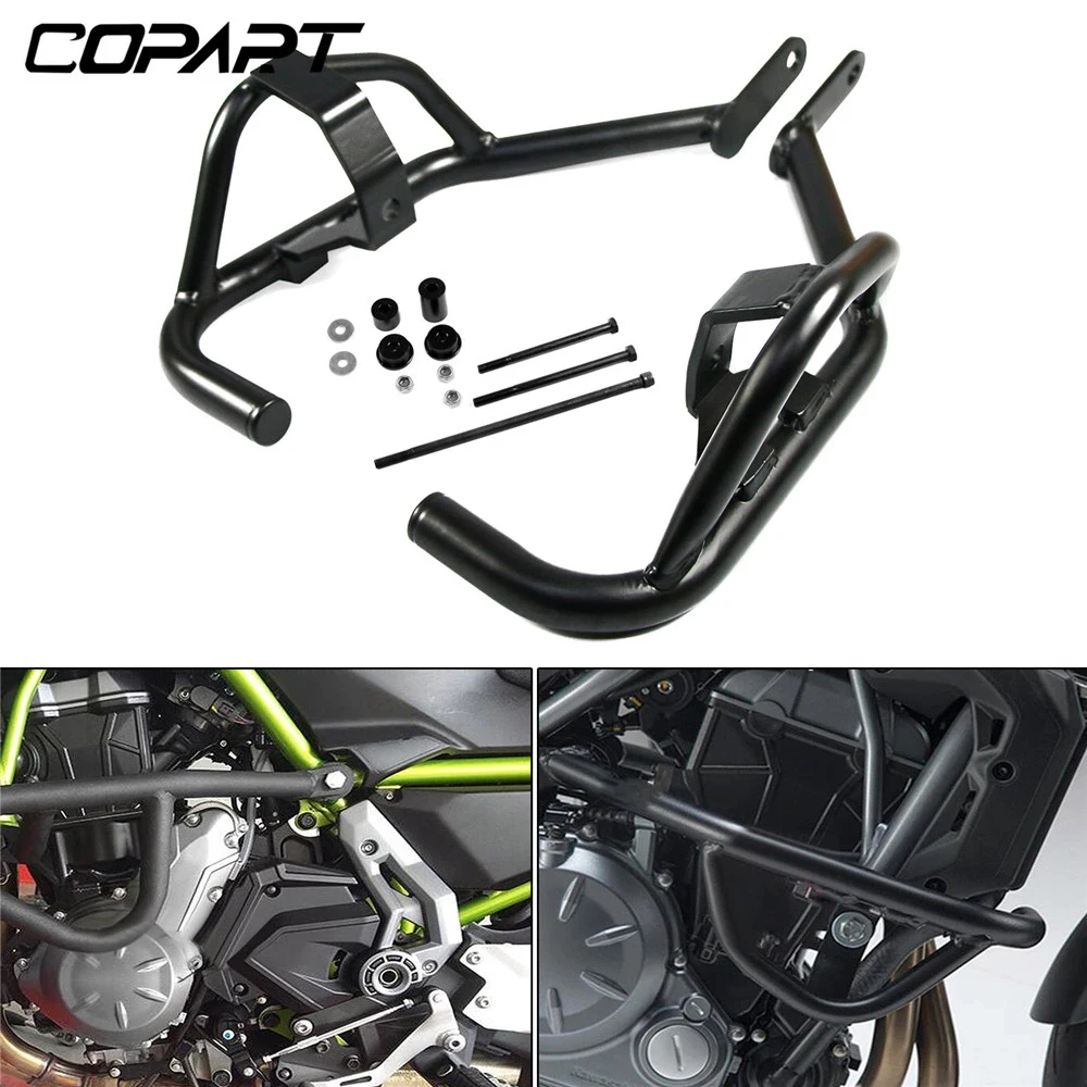 US $132.39 Motorcycle Highway Crash Bars Engine Guard Bumper Frame Protector For Kawasaki Z650 Z 650 Ninja650 Ninja 650 2017 2018 2019