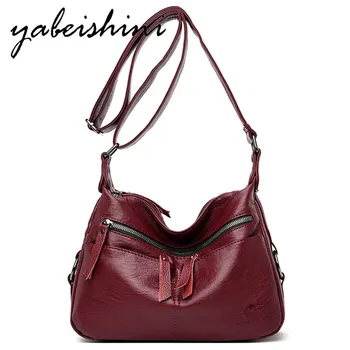 

2020 Soft leather ladys shoulder bag Female crossbody bags for women Minimalism handbag Brand women bag designer sac main femme
