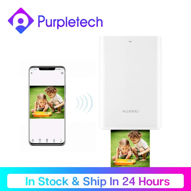 

In Stock Original Huawei Pocket Photo Printer HUAWEI Zink Portable AR Photo Printer Print Paper 300dpi Bluetooth 4.1Support DIY