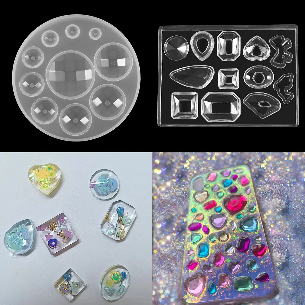 

1pcs UV Resin Jewelry Silicone Molds Handmade Oblate Cabochon Pendant Earring Epoxy Resin For DIY Jewelry Making Finding Tools