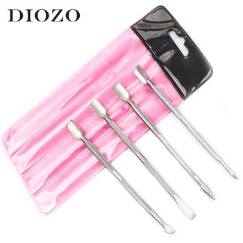 

DIOZO 4Pcs Stainless Steel Nail Cuticle Pusher Manicure Cuticle Dead Skin Pusher Nail Cleaner Tool