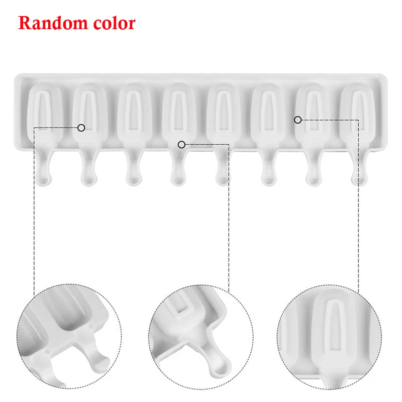 8 силиконовые полости формы для мороженого Формочки Для Мороженого на палочке для мороженого барные формы летние домашние DIY кухонные формы для льда