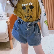 Детская одежда Весенняя новинка детские штаны детские шорты для девочек; джинсы для девочек; короткие модные тенденции