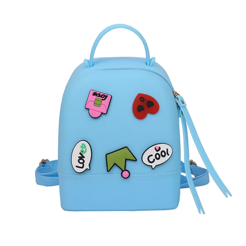 

Kids Backpack Silicone Backpack Carton Small Bag Black Pink Bag for Girls Mini Backpack Polyester shoulder Strap Backpack Women