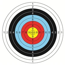 10Pcs Archery Target Paper Face 40x40cm For Arrow Bow Practice Outdoor Sports Shooting Hunting Target Dots Sticker Pasters Sets