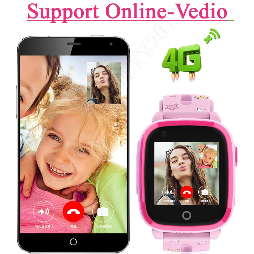  Funelego IP67 Waterproof 4G Android Kids Digital GPS Smart Watch Phone For Children Online Vedio Sp
