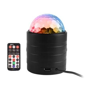 

DJ Strobe Led Disco Ball Laser Projector RGB Stage Light Effect Light Music Christmas Party Dance Decor With Controller New