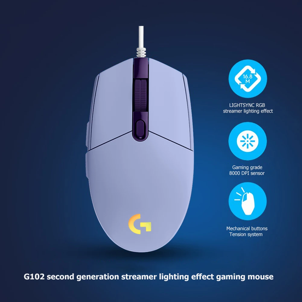 Игровая мышь logitech g102 lightsync