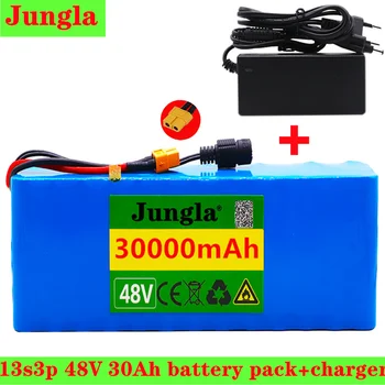 

48v batteria agli ioni di litio 48v 30Ah 1000w 13S3P Batteria Pack Per 54.6v E-bici Motorino bicicletta Elettrica BMS + charger