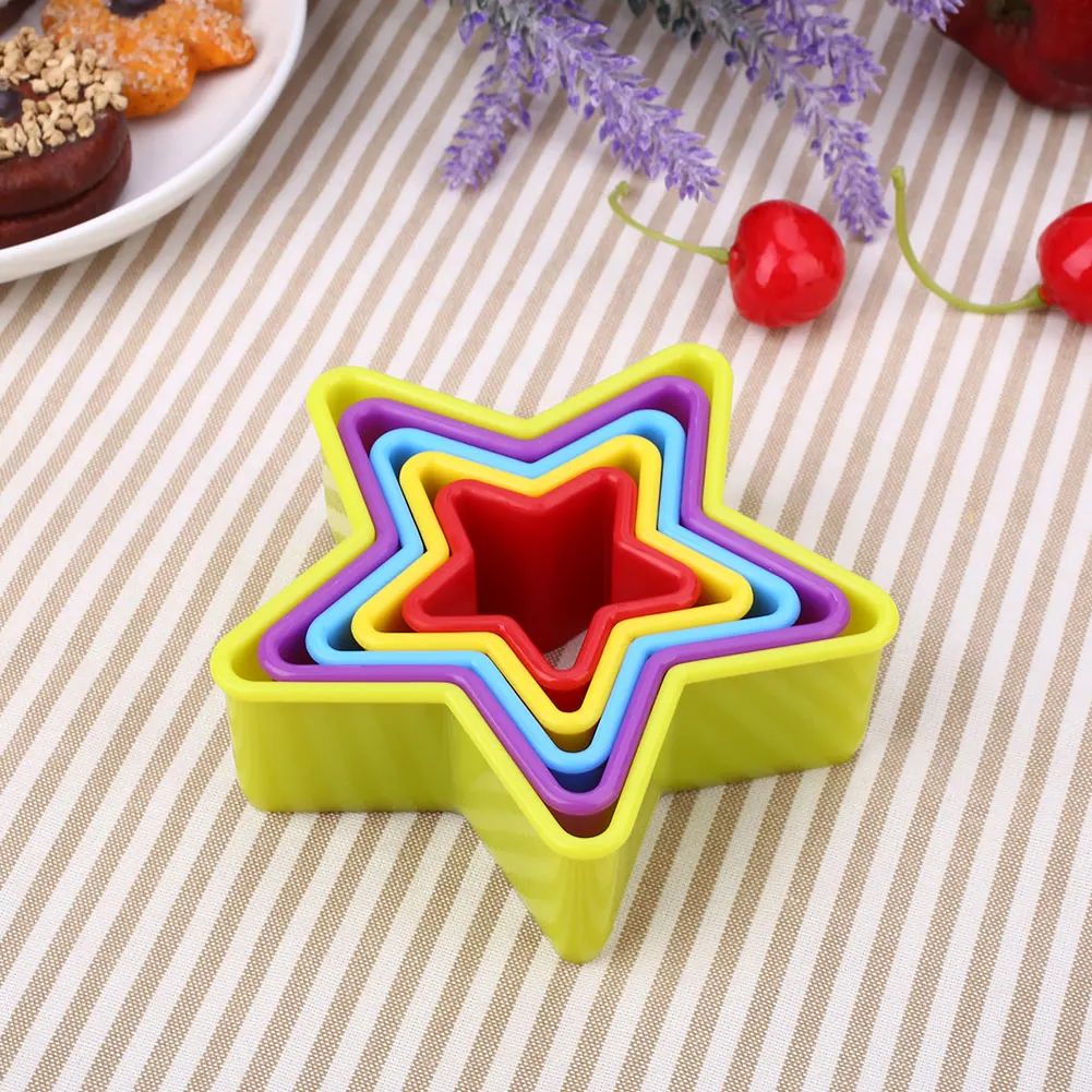 5 шт./компл. форма для рождественского печенья Пластик инструмент для выпечки многоцветный DIY Форма для выпечки Кухня выпечки инструменты