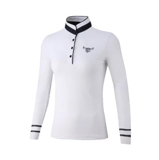 Navy thin shirt PGM Новая женская рубашка с длинными рукавами для гольфа зимняя рубашка с длинными рукавами для гольфа женский китайский стиль толстый теплый спортивный костюм белая рубашка - Цвет: Navy thin shirt
