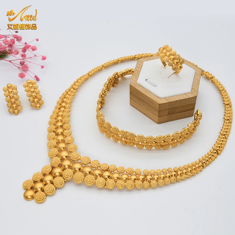 Nigerian Wedding Jewelry Set Gold 
