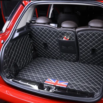 

Waterproof Leather Car Rear Trunk Floor Mat Boot Cargo Liner Tray Carpet Protector For BMW Mini Cooper 5 Doors F55 Styling