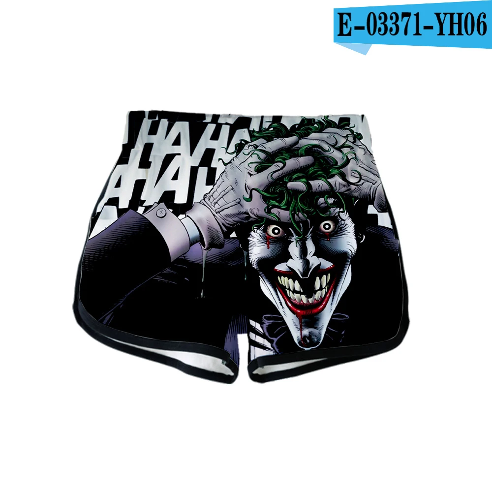 Супер Злодей HAHA Joker Arthur Fleck фильм 3d печати летние женские повседневные милые девушки горячая Распродажа сексуальные шорты одежда - Цвет: YH06