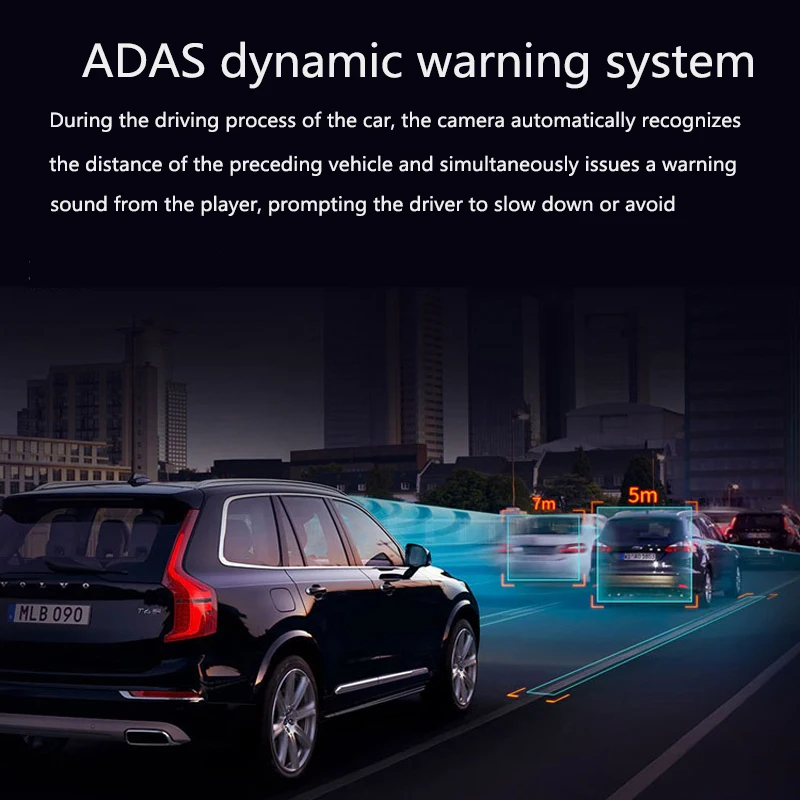 Автомобильный видеорегистратор 1080p FHD ADAS Dash Cam 170 ° Широкий угол USB цифровой видеорегистратор ночное видение мини портативный для Android Автомобильный плеер
