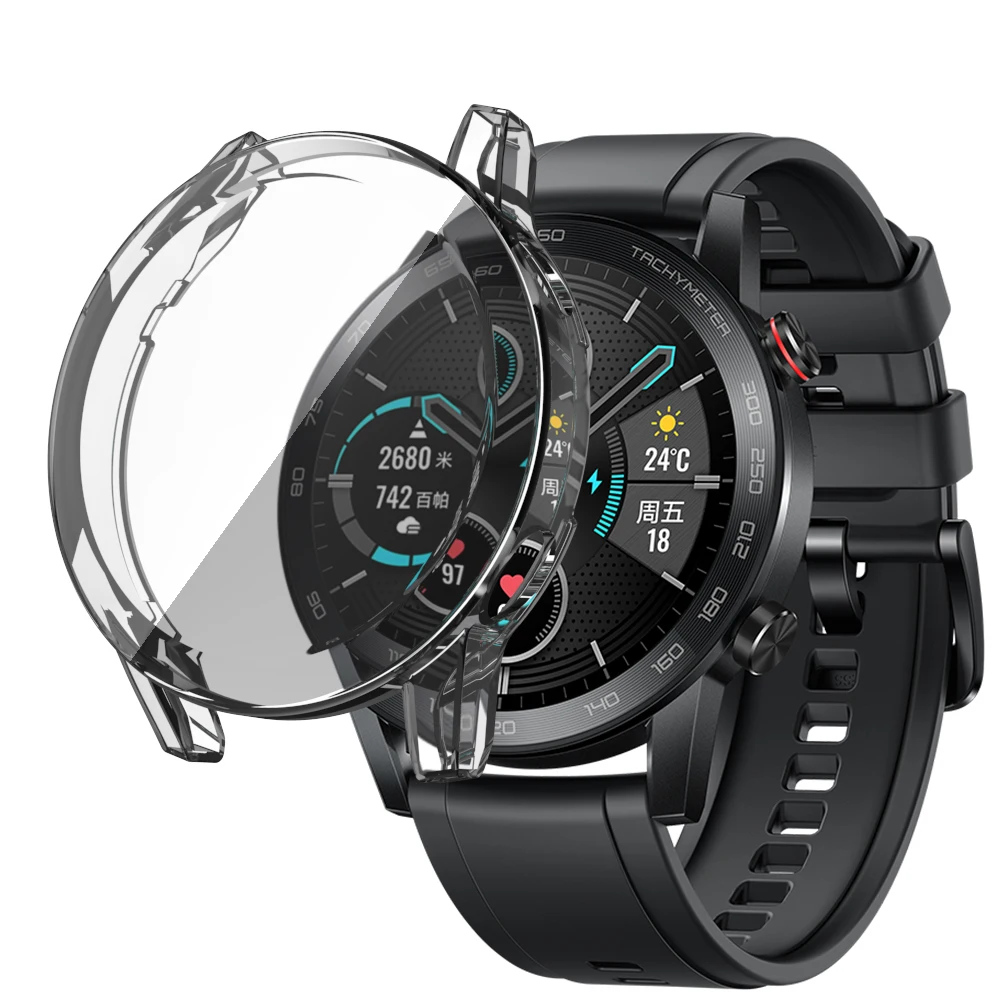 Durable TPU Protective Shell Case with Screen Protector for Huawei Honor Magic Watch2 46mm – Premium Watch Accessory