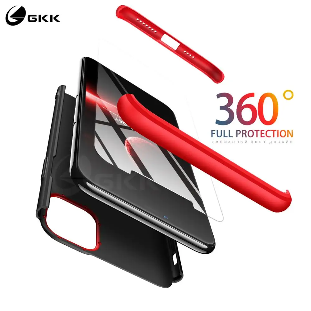 

GKK Original Case for Apple iPhone 11 Pro Max Case 360 Full Protection With Glass Hard PC Matte Cover for iPhone 11 Pro Max case