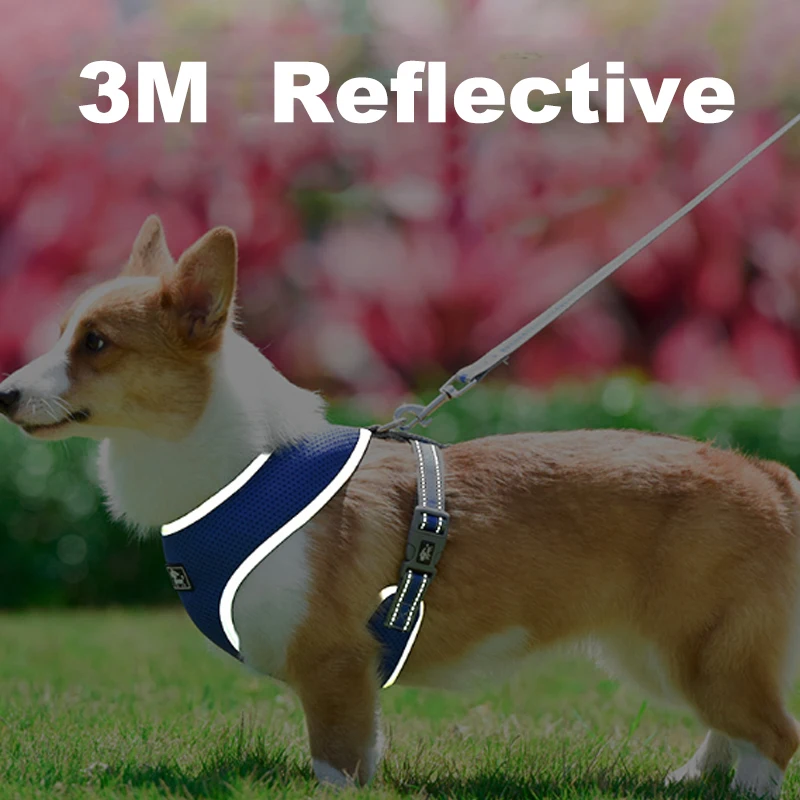 Нейлоновая шлейка и поводок SUPREPET для собак жилет щенков кошек светоотражающая