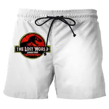 Jurassic Park 3D шаблон пляжные шорты с рисунком летний тренд повседневные мужские шорты хип хоп рок унисекс шорты Мужская одежда