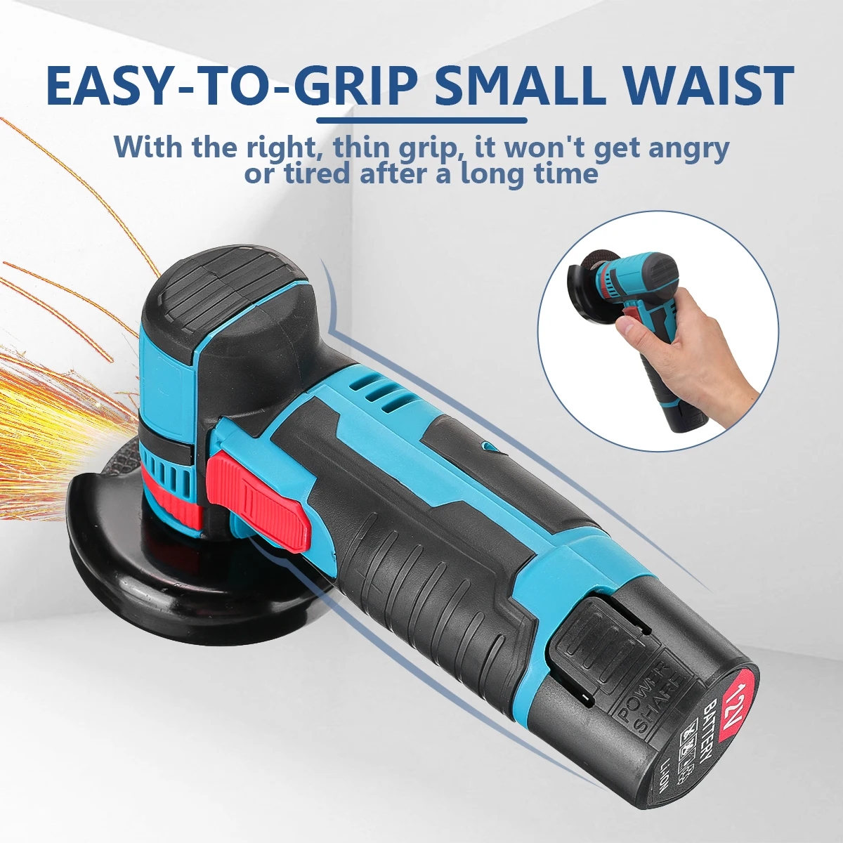 Bosch Gws 12v-76 Small Cordless Angle Grinder, Metal Plastic Wood Cutting  Machine Household Mini Small Angle Grinder - Grinder - AliExpress