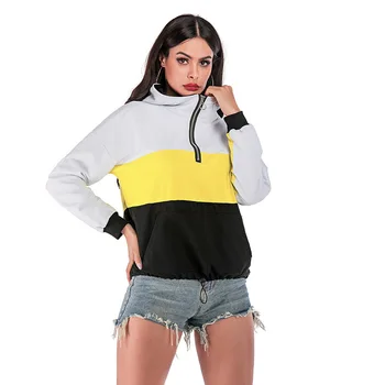 

61462019 New European And American WOMEN'S Dress Hooded Long Sleeve Loose-Fit Hoodie Women's 2020 New