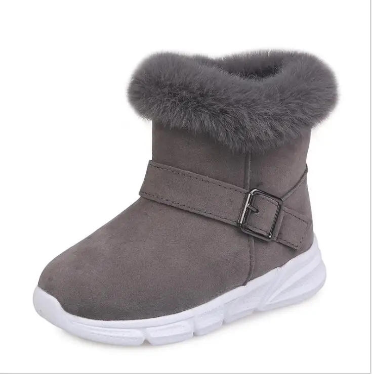 picture color New Arrival Winter Shoes for Girls Plush Toddler Boy Boots Kids Keeping Warm Baby Snow Boots Children Shoes - Цвет: picture color