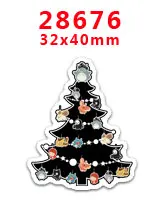 28676 30 шт. плоское украшение из смолы Рождество смолы pr28695 - Цвет: 28676