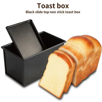 

Bread Baking Mold Toast Bread Non-stick Metal Baking Mould Box with Lid and Air-release Holes