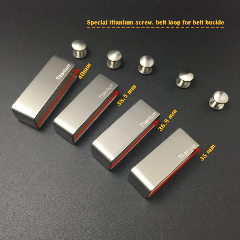 2 шт. в комплекте металлическая однотонная петля для ремня из титана джинсов