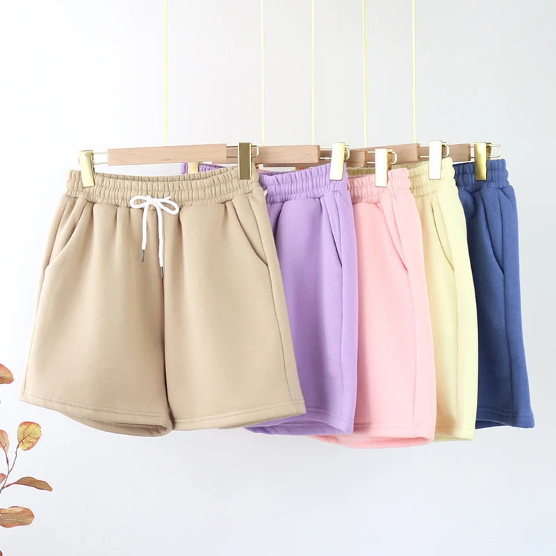 HiloRill Women Tracksuit Solid Casual Pullover Hoodies Suit 2020 Home Style Sweatpants Set High Waist Shorts Ladies Sport Outfit