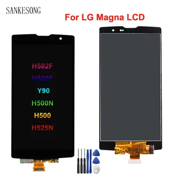 

5.0inch LCD Display For LG Magna H500 H500F H502 H502F Y90 Touch Screen Digitizer Assembly Replacement Black With Frame