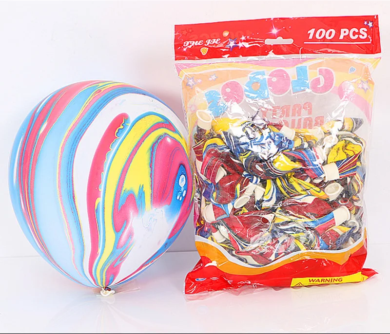 10 pulgadas de Agata Arco Iris redondo globo de latitex Decoration de boda cellebración de disparo реквизит cumpleaino unicornio fiest