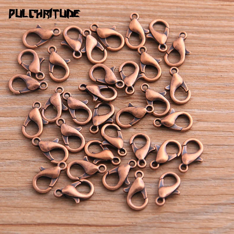 Jewelry Making Accessories Jewelry Making Supplies Jewelry Making Findings Lobster Clasps 50pcs 8*12mm 9 Color Lobster Clasp Hooks for DIY Necklace Bracelet Chain Fashion Jewelry Making Findings