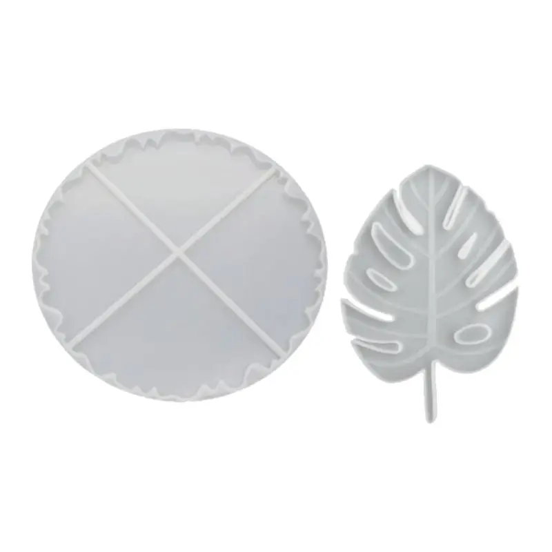 

2 Pcs/Set Crystal Epoxy Resin Mold Coaster Casting Silicone Mould Handmade DIY Crafts Making Tool
