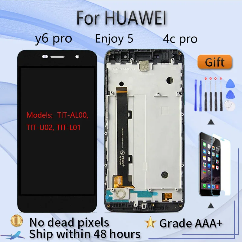 Для Huawei Y6 Pro Honor Play 5X Enjoy 5 TIT-AL00 TIT-U02 L01 ЖК-экран в сборе с передней панели телефона