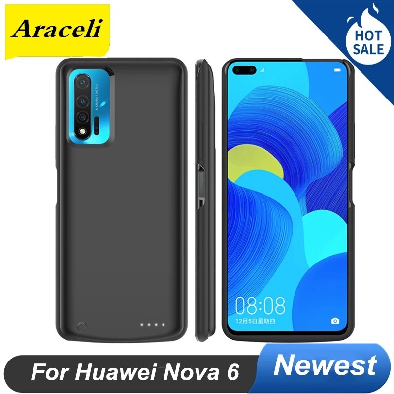 6800 мАч для Huawei Nova 6 Чехол батареи смарт телефон подставка зарядное устройство