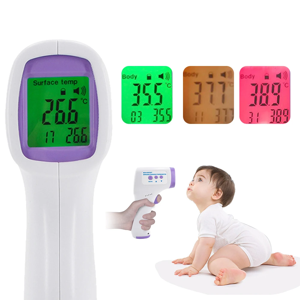 

us stock no contact Digital Forehead Handheld Infrared Thermometer Temperature for Baby Adult Temperature Measurement tool