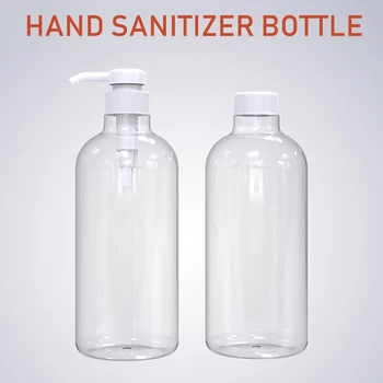 

Clear Press Pumps Empty Bottle Refillable Shampoo Shower Gel Dispenser SK88