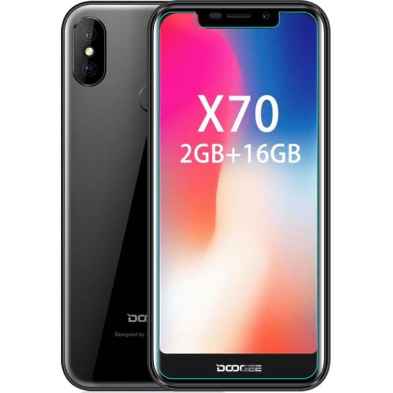 Закаленное стекло Для Doogee X70 5 &quot9H 2.5D защитная пленка Взрывозащищенная