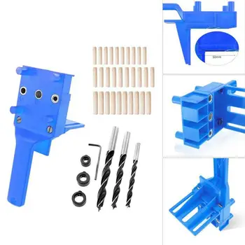 

41pcs/set Handheld Woodworking Dowel Jig Guide For 6 8 10mm Drill Bits