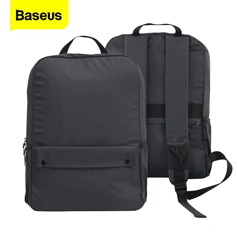 Водонепроницаемый рюкзак Baseus для ноутбука MackBook Air 20 л однотонный школьный ранец
