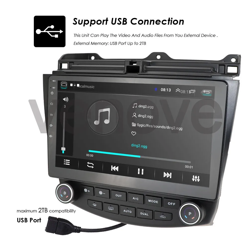 Sale 10.1 Android 9.1 Car Multimedia Player Radio GPS Navigation for Honda ACCORD 7 2003-2007 2G RAM 16 ROM Car Stereo Head Unit 19