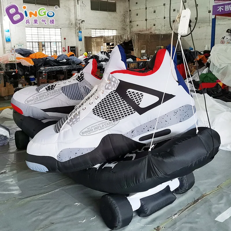 Customized 4x1.6x1.6 Meters Inflatable Shoes Replica With Skateboard For Advertising Decoration -  BG-M0259 2