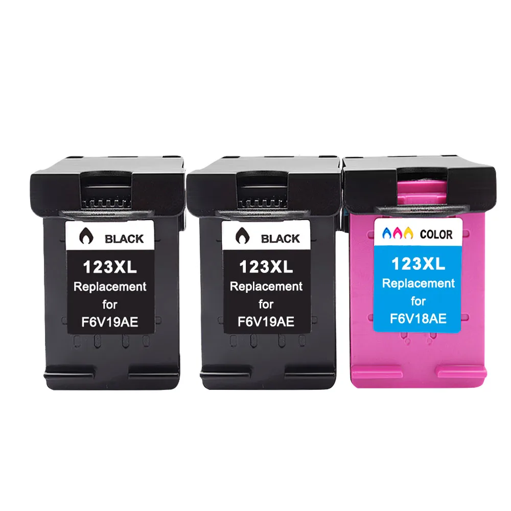 2 Black 1 Color Пополнен hp 123 XL сменный чернильный картридж для hp 123 123XL с чернилами hp Deskjet 1110 2130 2132 2133 2134 3630 3632 3637 3638 принтер - Цвет: 2 Black 1 Color