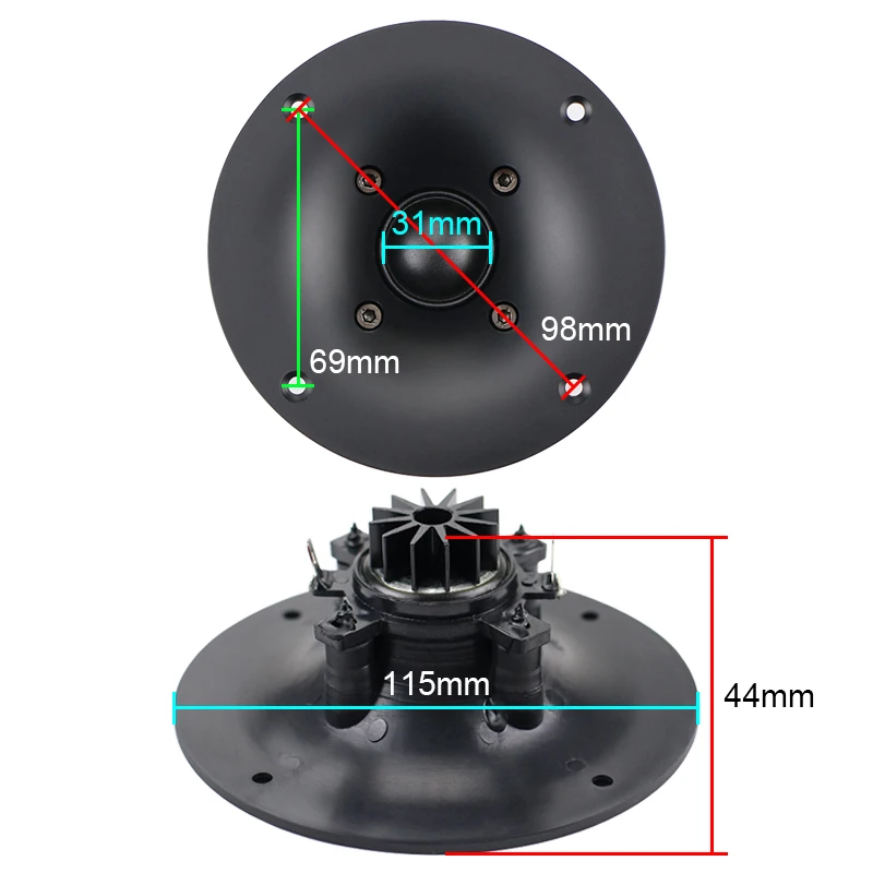 Cúpula de Neodímio Cinema em Casa Ghxamp Polegada Alta Fidelidade Tweeter Alto-falante 4ohm 30 w Filme Seda 2 Vias Altifalante 2pcs 4 - Image 6