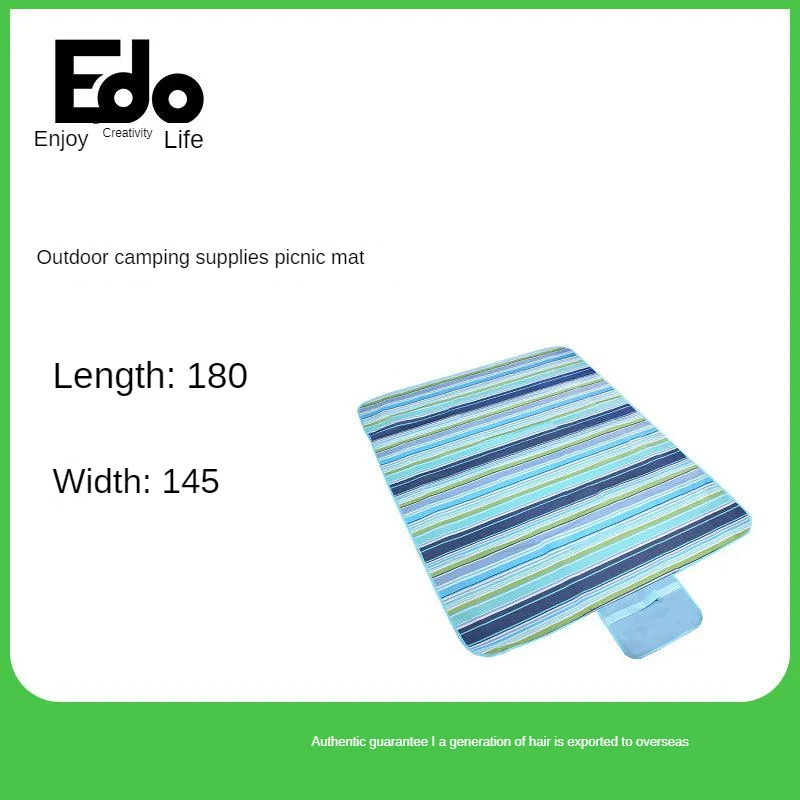 Edo принадлежности для отдыха на природе коврик для пикника ручной водонепроницаемый влагостойкий коврик Высший сорт складной пляжный коврик случайный цвет