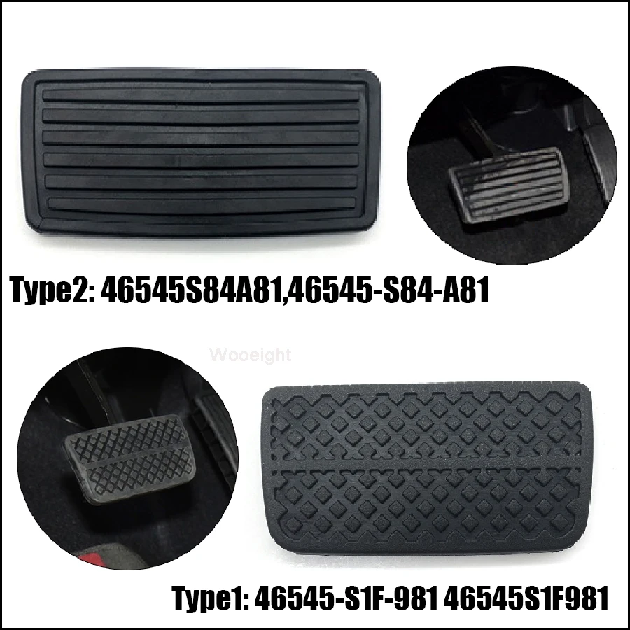 1x Clutch Brake Pedal Rubber Pad Cover 46545S1F981 46545-S30-981 Fit for Honda Jazz ACCORD Insight CIVIC CR-V Acura car accessories car pedals pedal cover